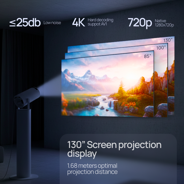 Portable Pro Projector By Elvier